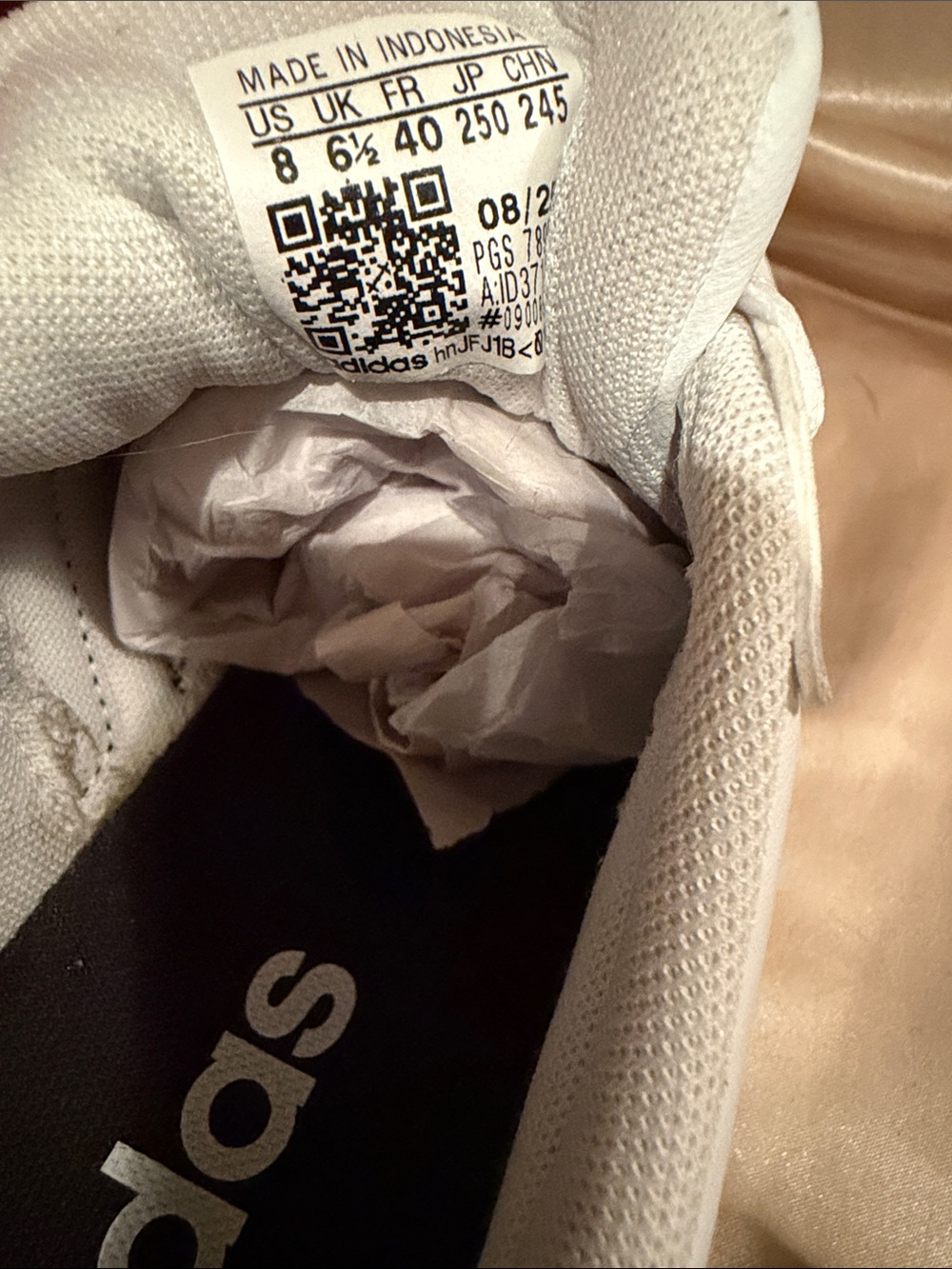 Adidas VL Court 3.0 White Black Gum Sole Sneakers NWOT - Picture 7 of 7